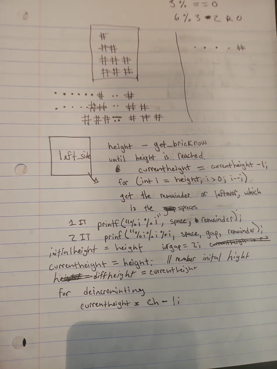 Tracking rows and spaces