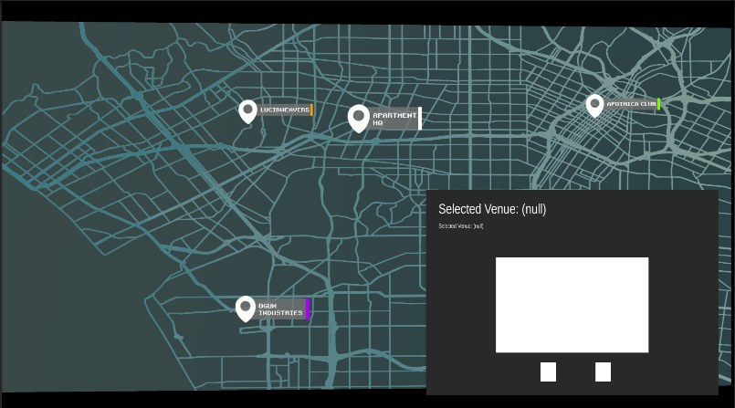 Venue map selection
